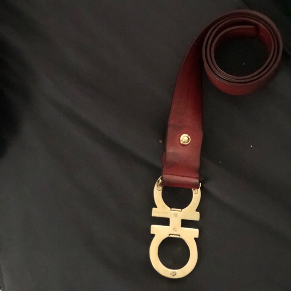 Red Ferragamo belt
